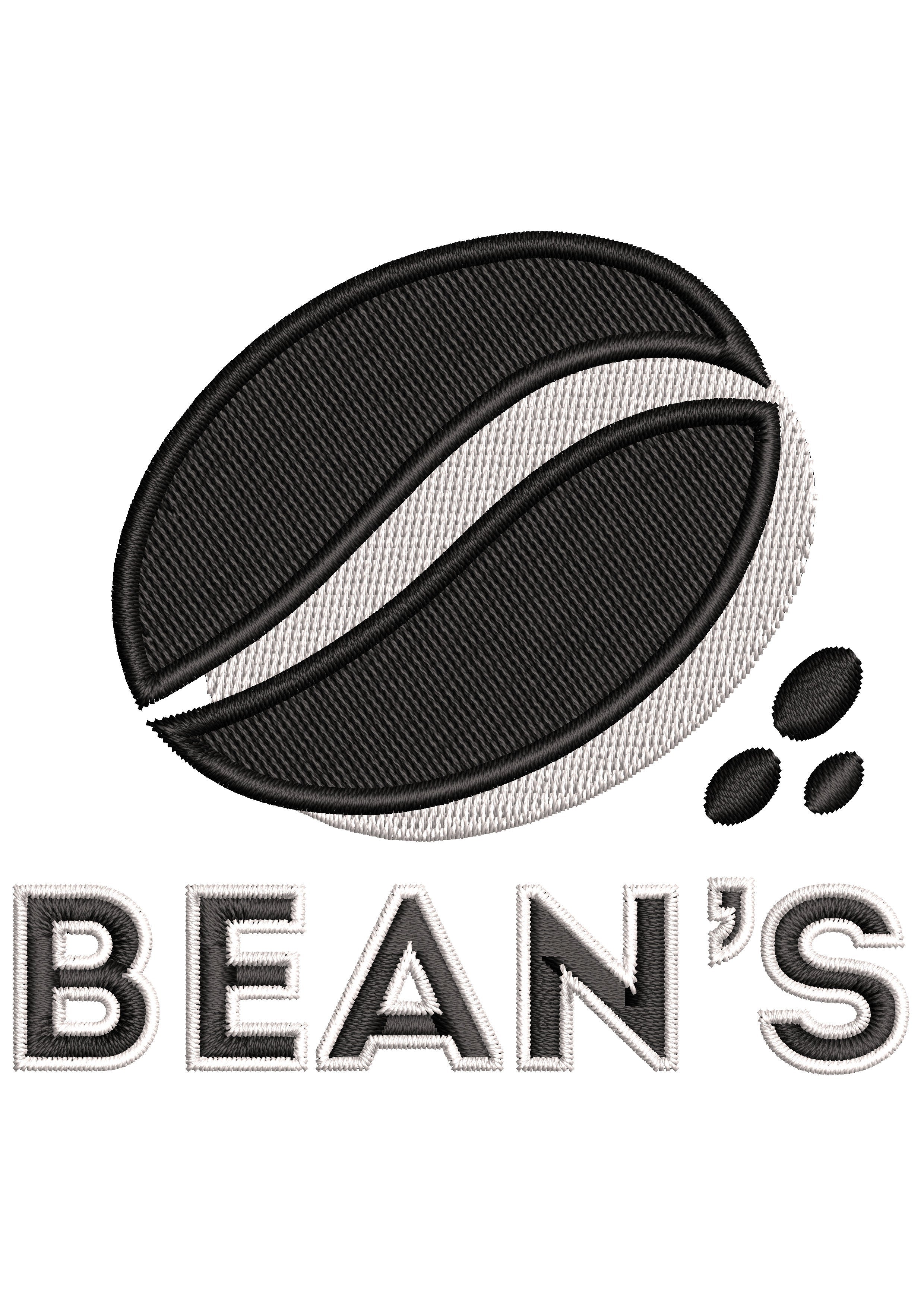 Beans Embroidery Design