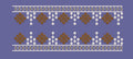 Geometric Floral Tassel Border Embroidery Design
