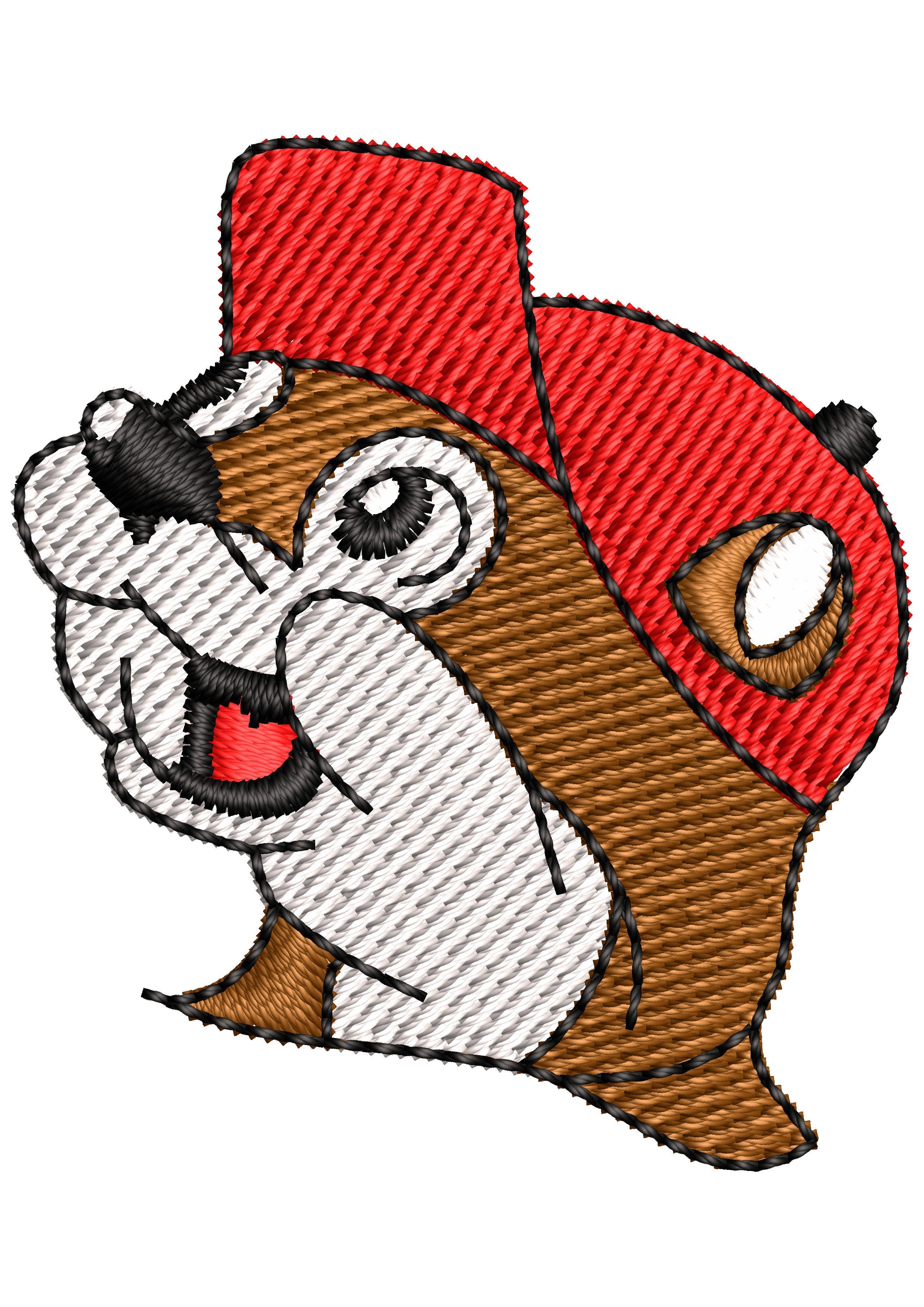 Funny Cartoon Embroidery Design