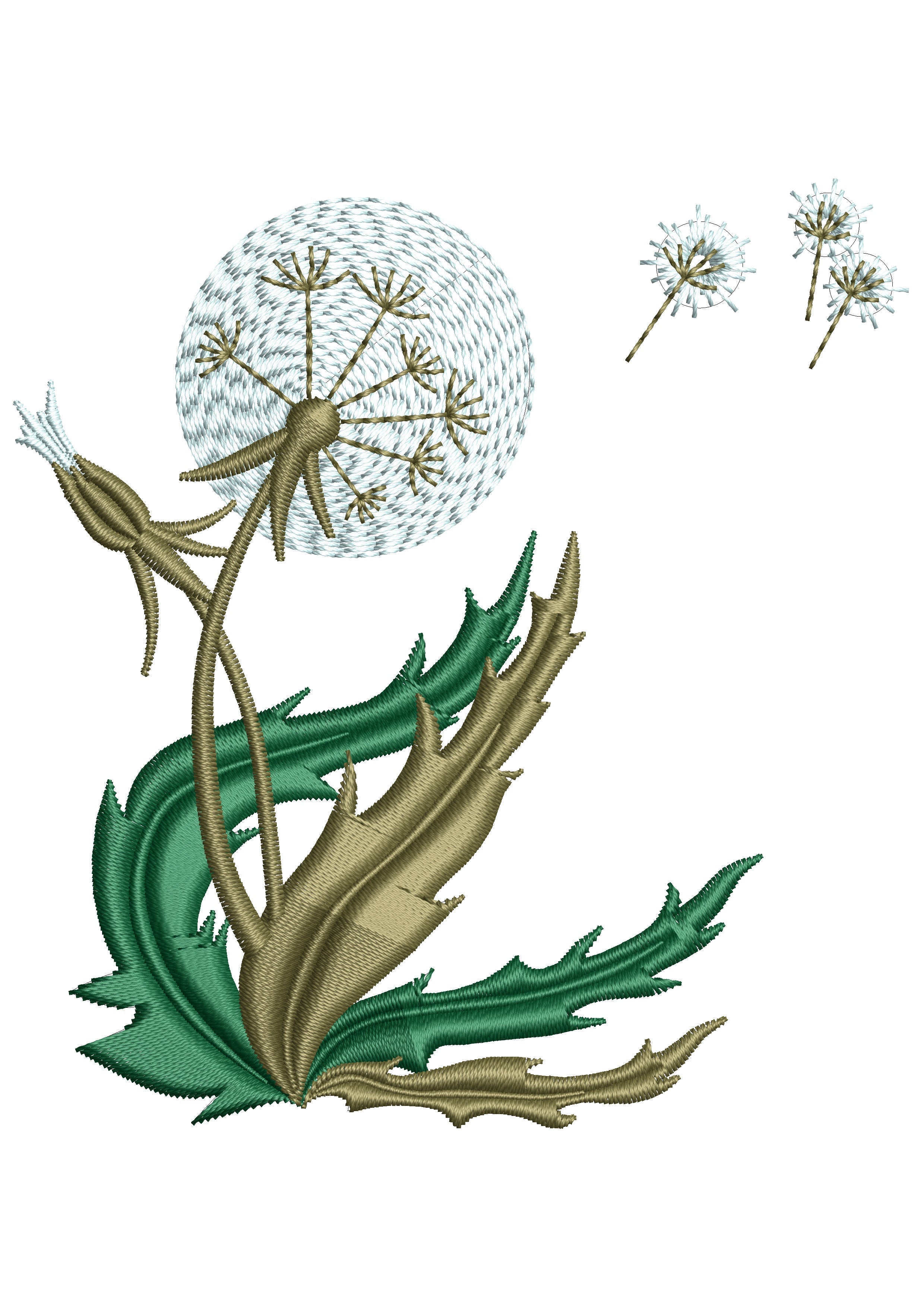 Dandelions Embroidery Design