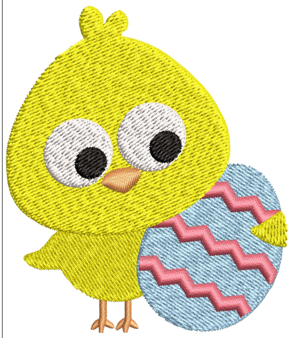 Baby Chick Embroidery Design