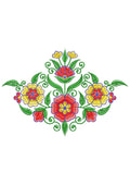 Flower Rank Embroidery Design