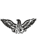 Feather Flying Embroidery Design