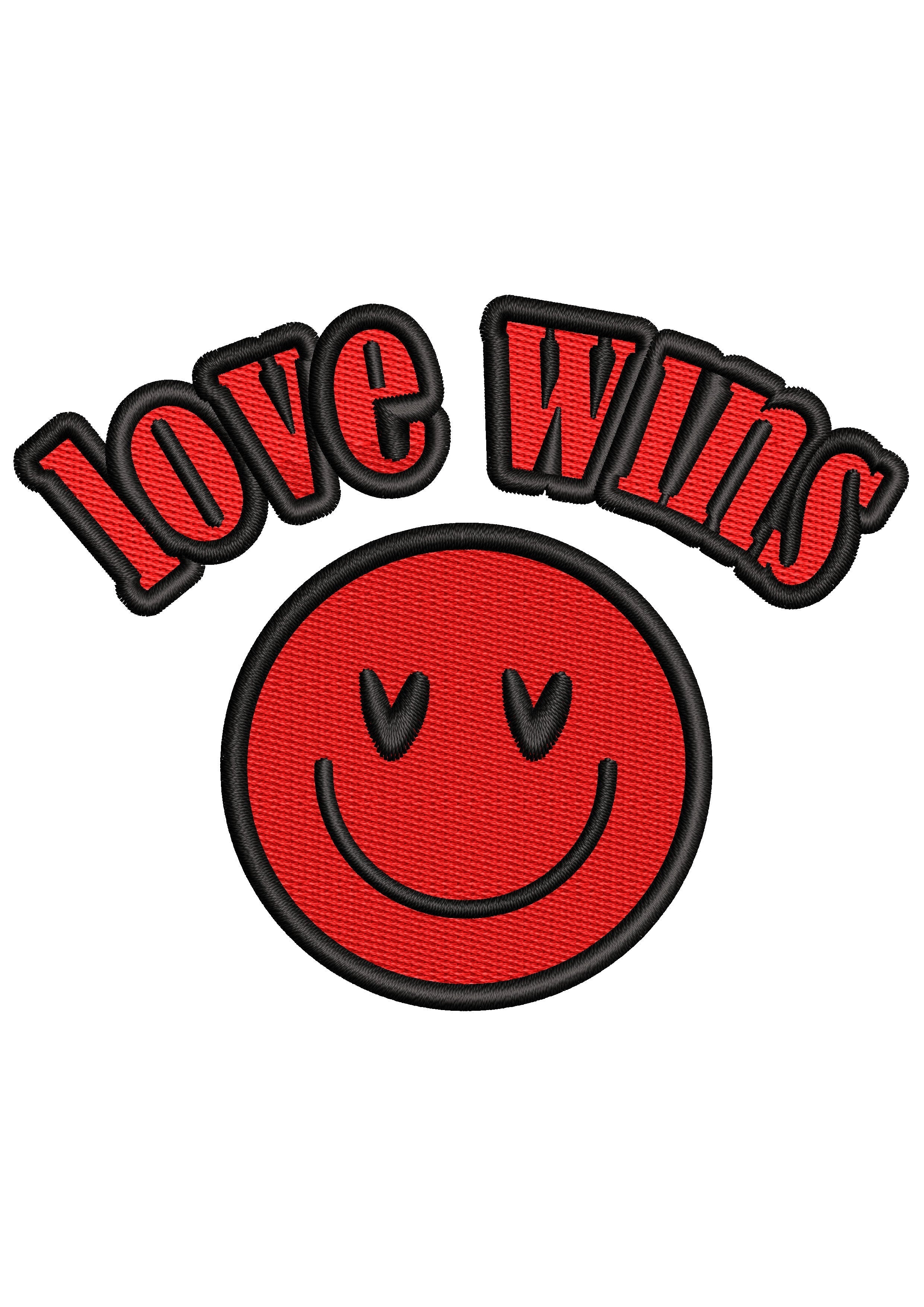 Love Wins Embroidery Design