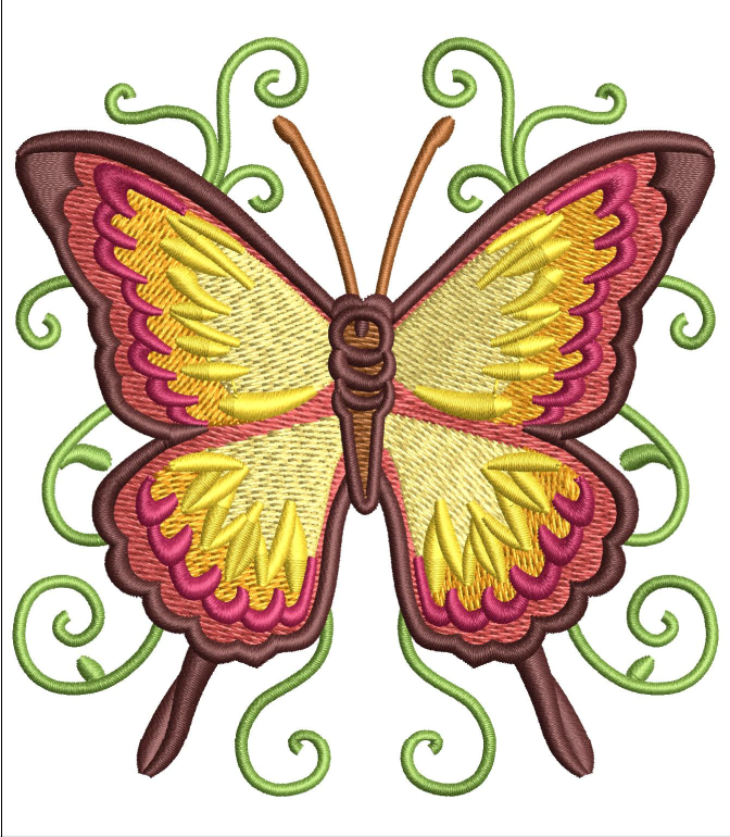 Butterfly Embroidery Design
