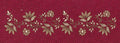Floral Border Gray Embroidery Design