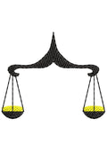 Weighing Embroidery Design
