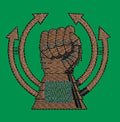 Rising Power Gauntlet Embroidery Design