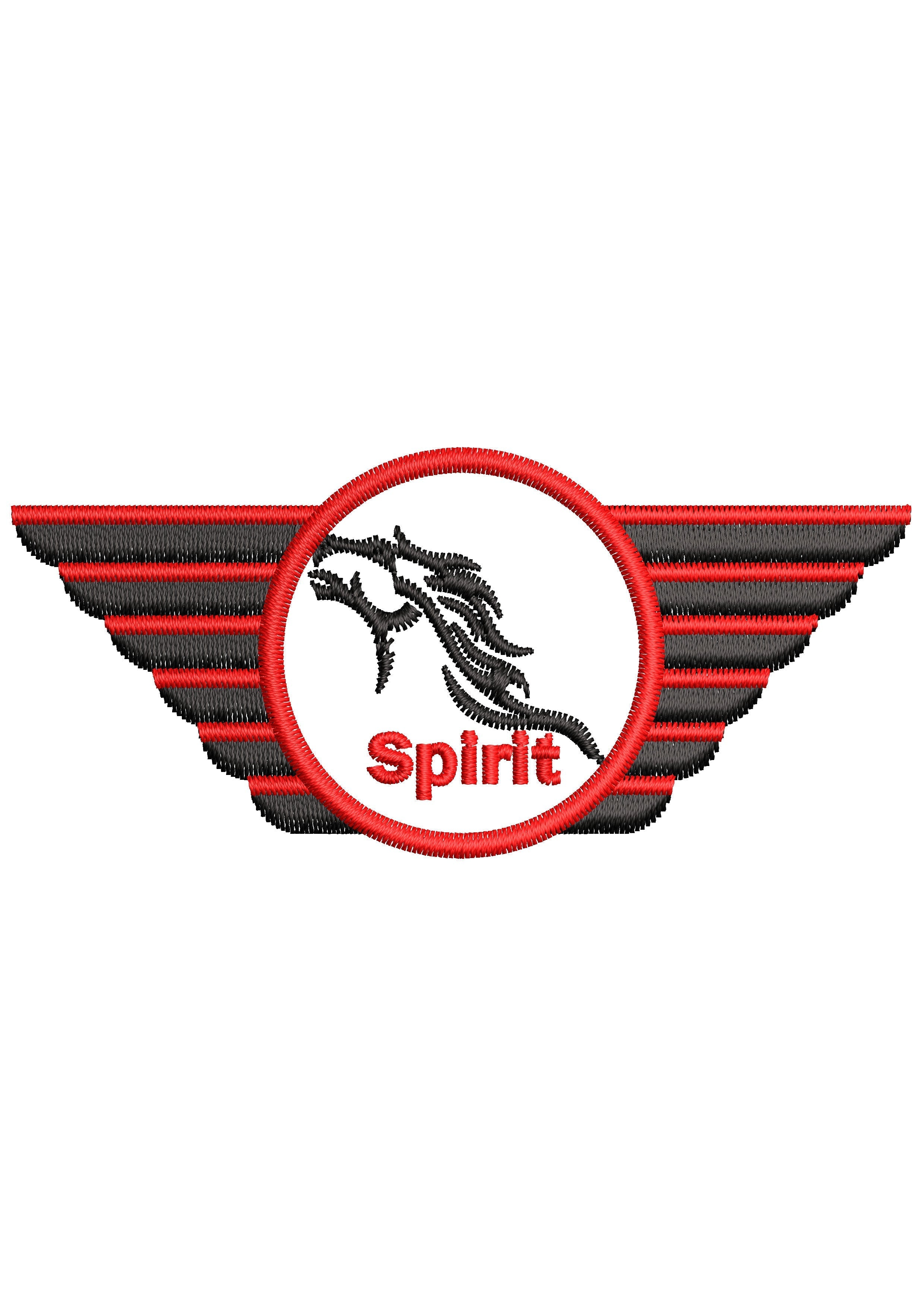 Wing Spirit Embroidery Design