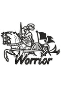 Worrior Embroidery Design