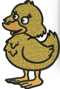 Duck Baby Embroidery Design