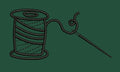 Thread & Needle Embroidery Design