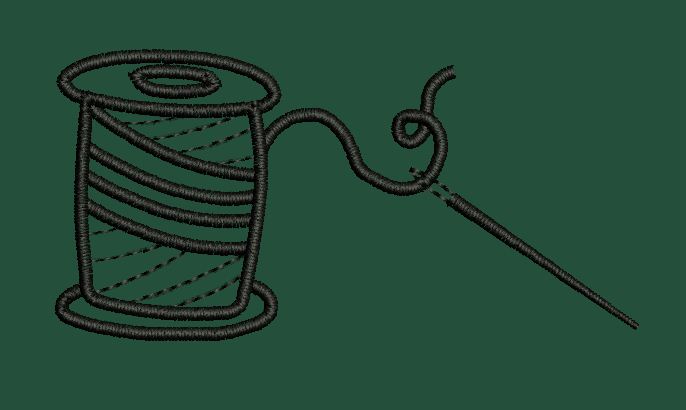 Thread & Needle Embroidery Design