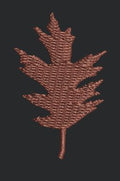 Detailed Foliage Silhouette Embroidery Design