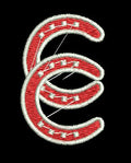 Interlocking Letter C Embroidery Design