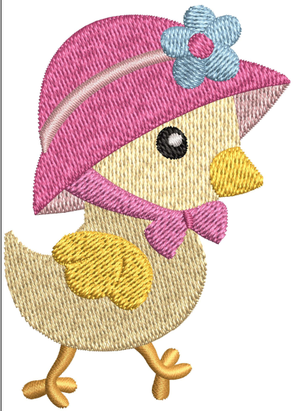 Baby Chick Embroidery Design