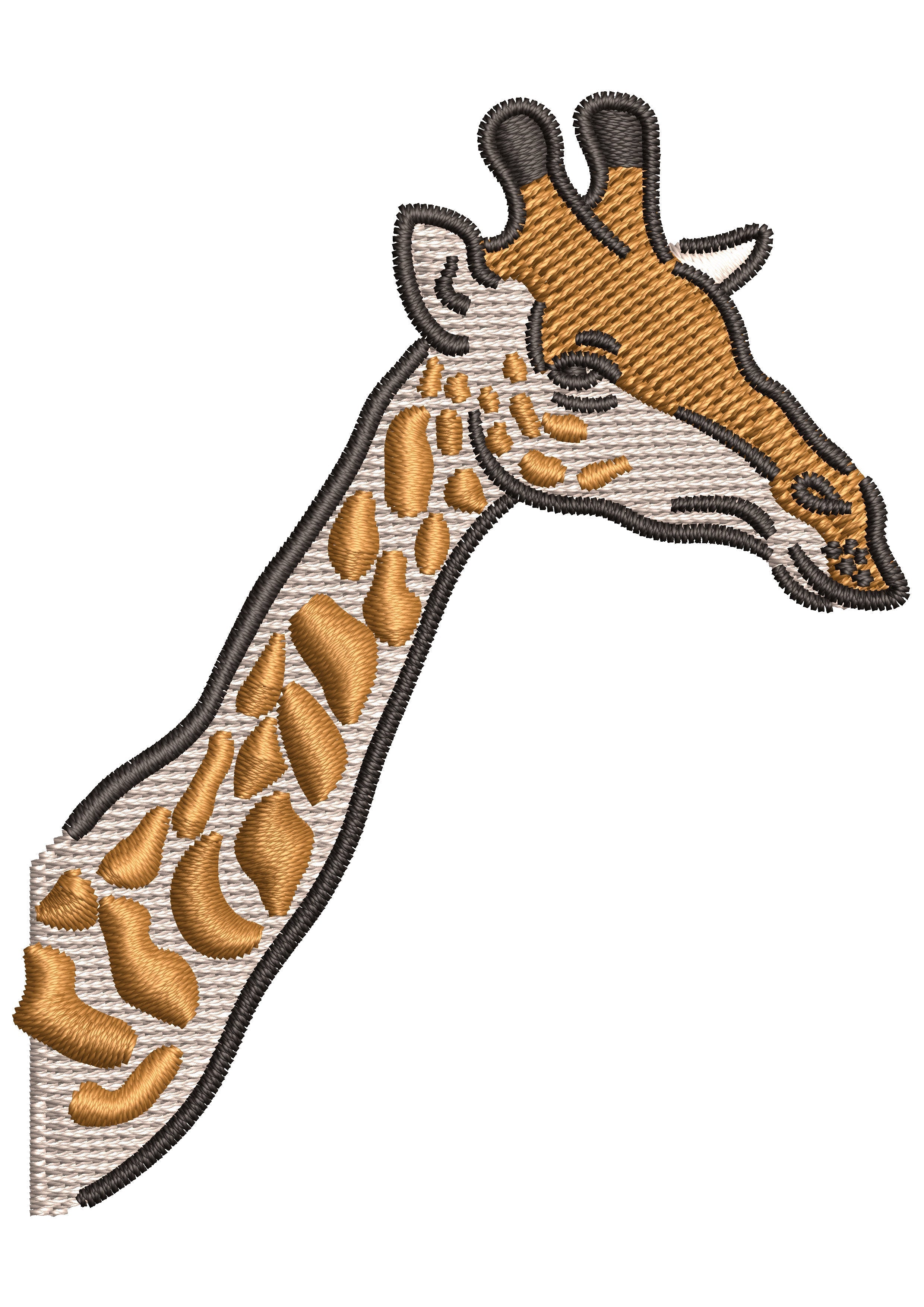 Giraffe Neck Embroidery Design