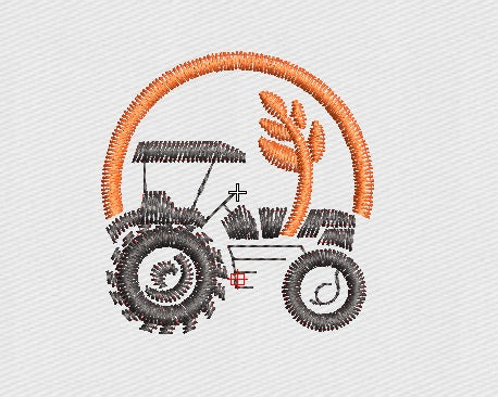 Tractor Embroidery Design