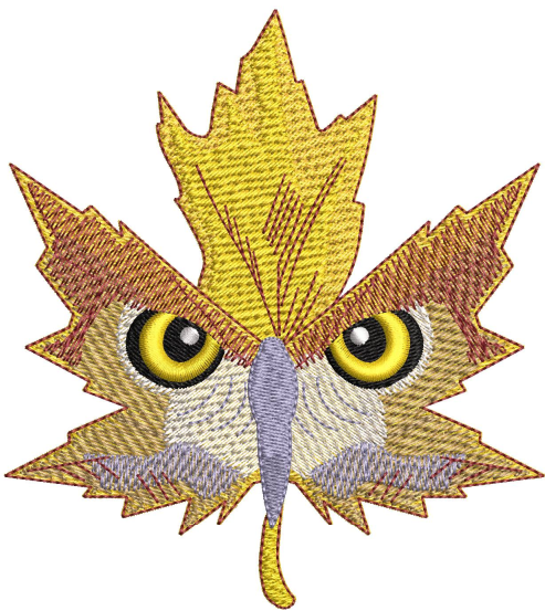 Leaf Embroidery Design