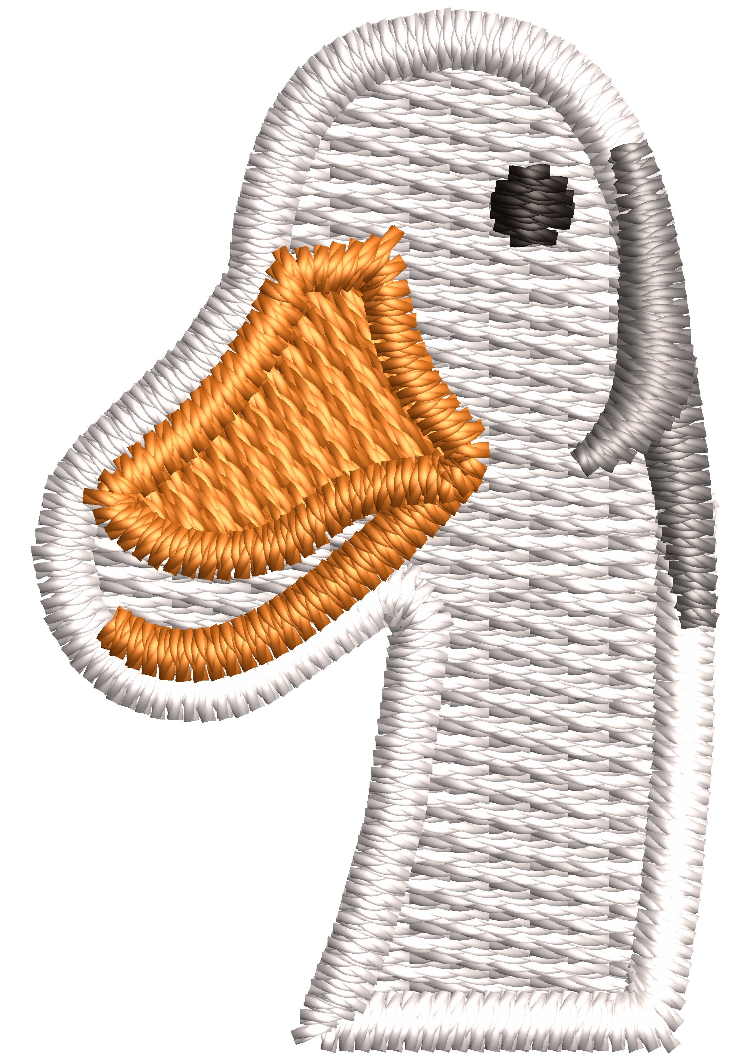 Duck Head Embroidery Design