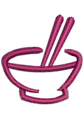Rice Bowl Embroidery Design