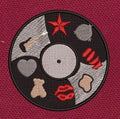 Vinyl Icon Music Disc Symbols Embroidery Design