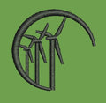 Crescent Wind Turbines Embroidery Design
