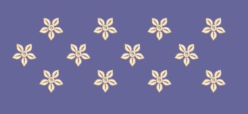 Five Petal Blossom Booti Embroidery Design