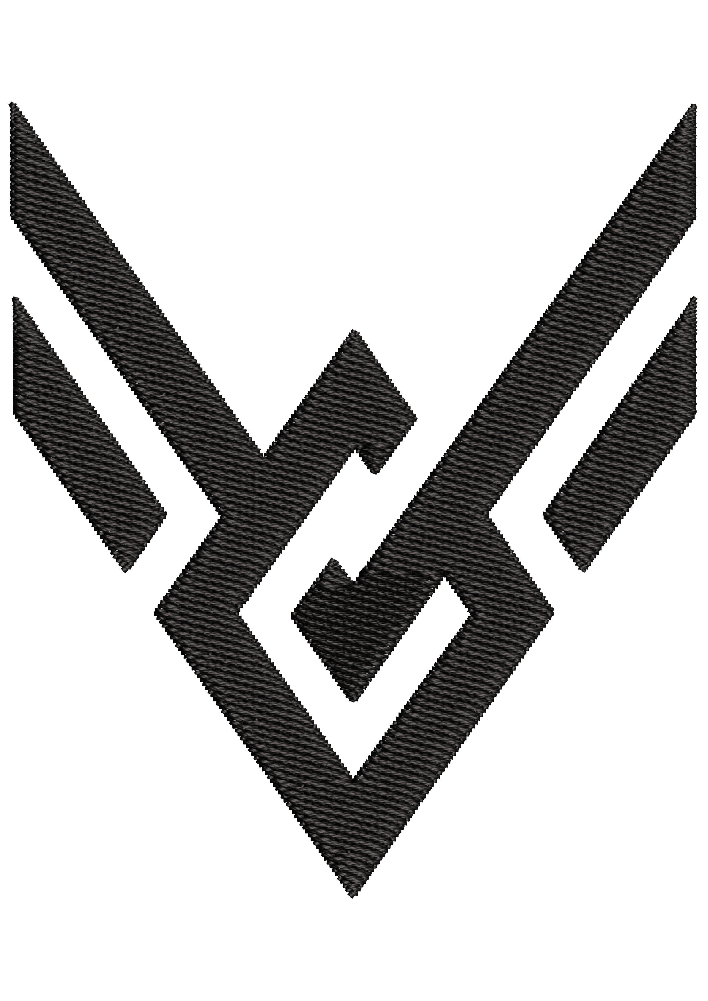 Vetor Stitch Embroidery Design