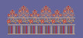 Multi Tiered Floral Ornate Border Embroidery Design