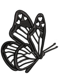 Heart Butterfly Embroidery Design