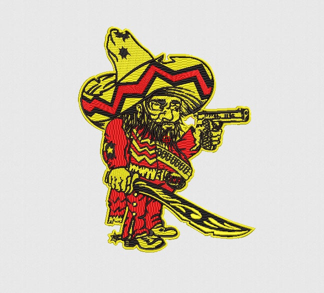 Cowboy Embroidery Design