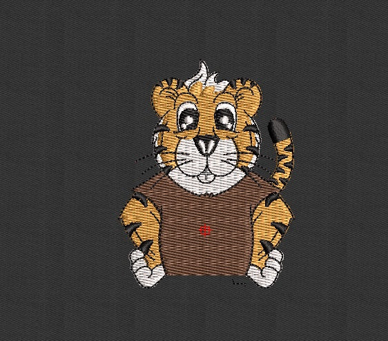 Tiger Embroidery Design