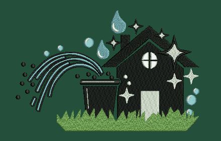Home Black Colour Embroidery Design