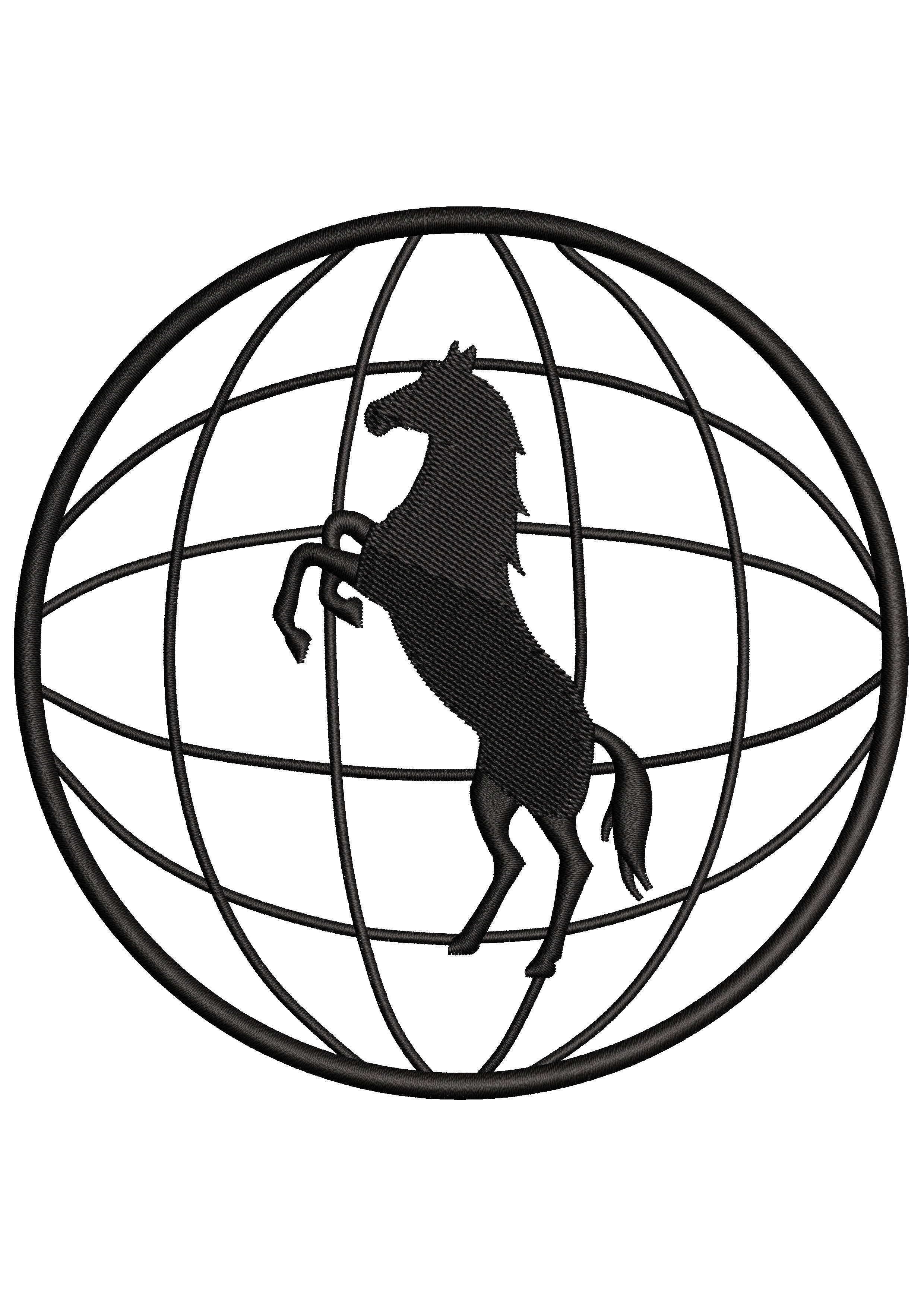 Word Of Horse Embroidery Design