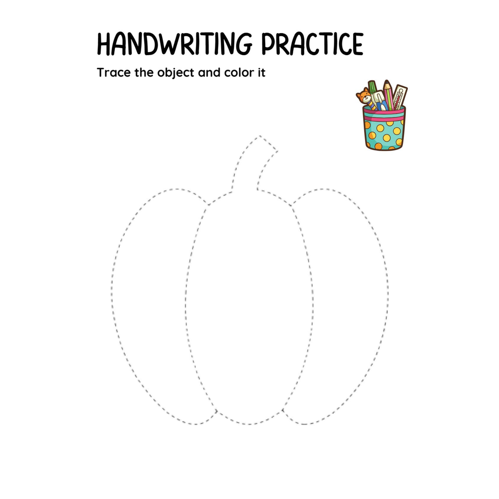 Trace and Color Objects Workbook