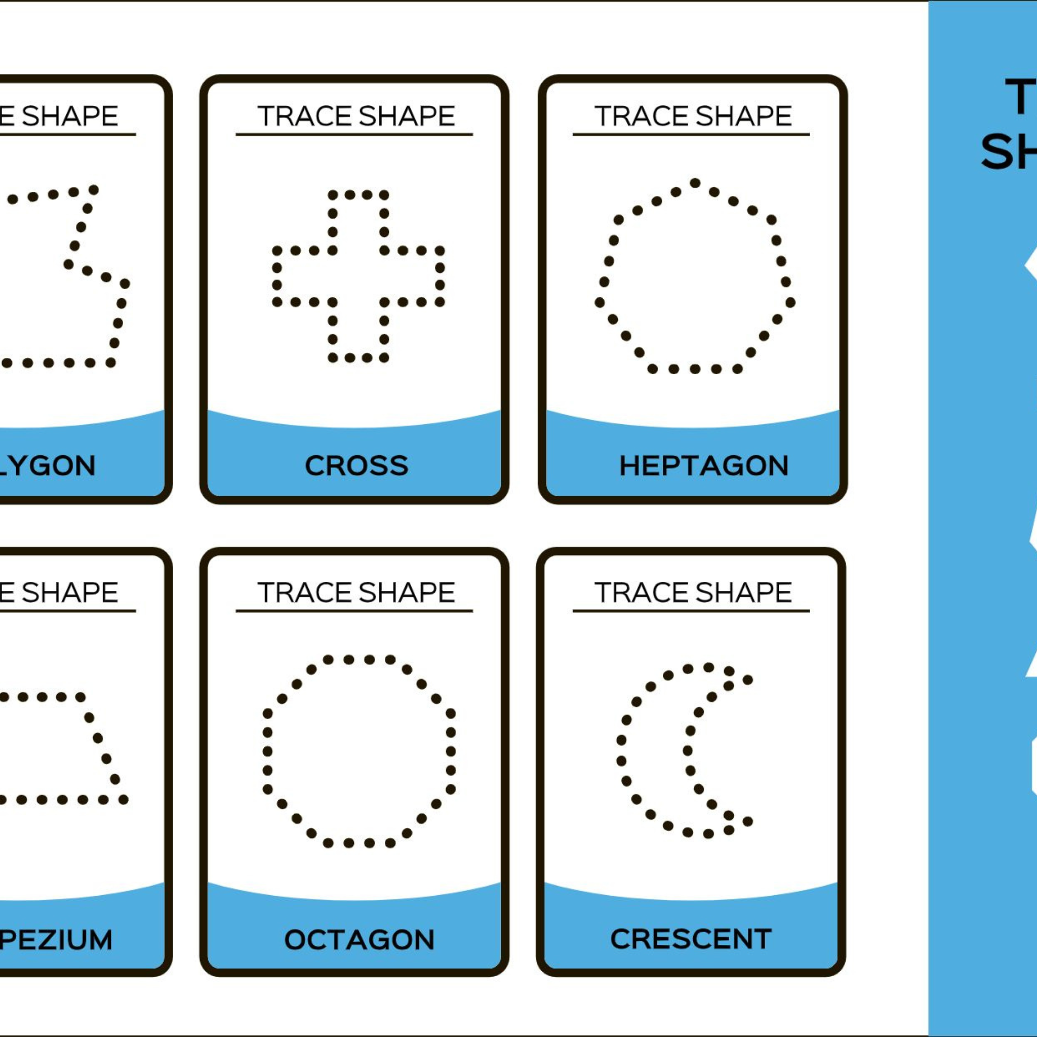Trace Shapes Flashcards