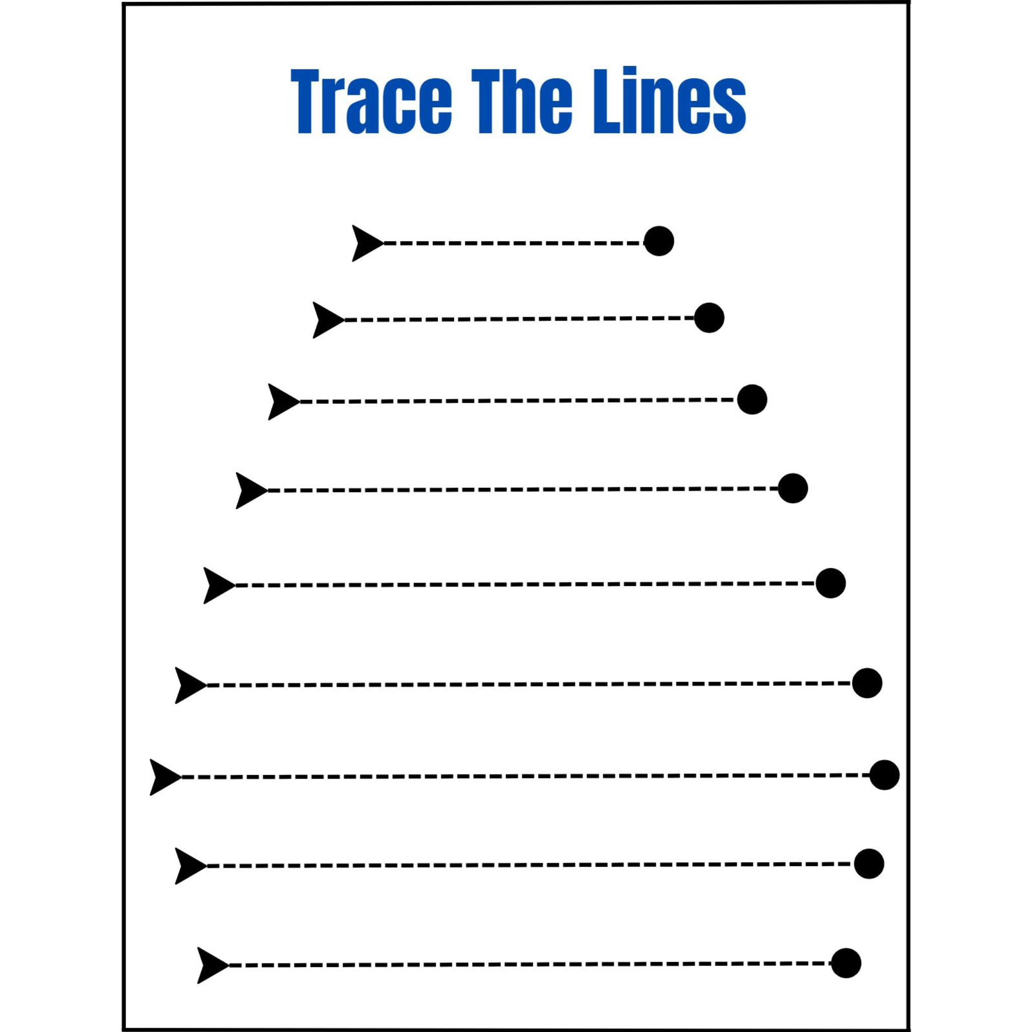 Trace the Lines Basic Strokes Workbook