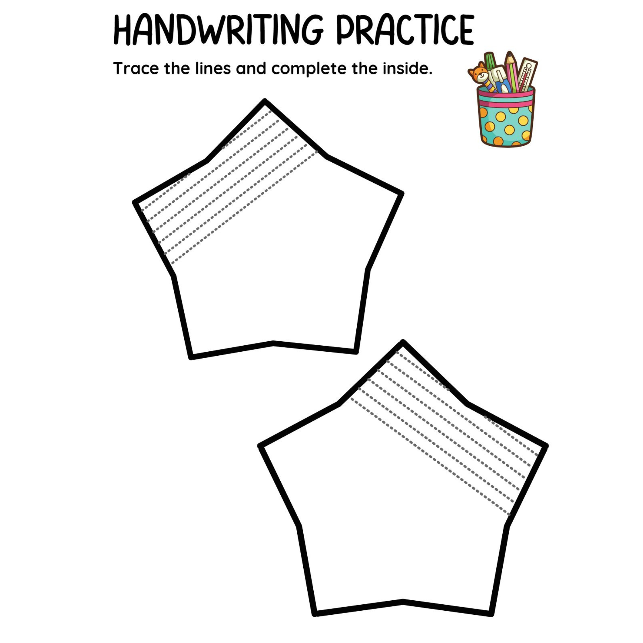 Trace the Lines Complete the Picture Workbook