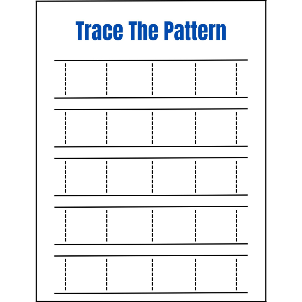 Trace the Pattern Prewriting Workbook