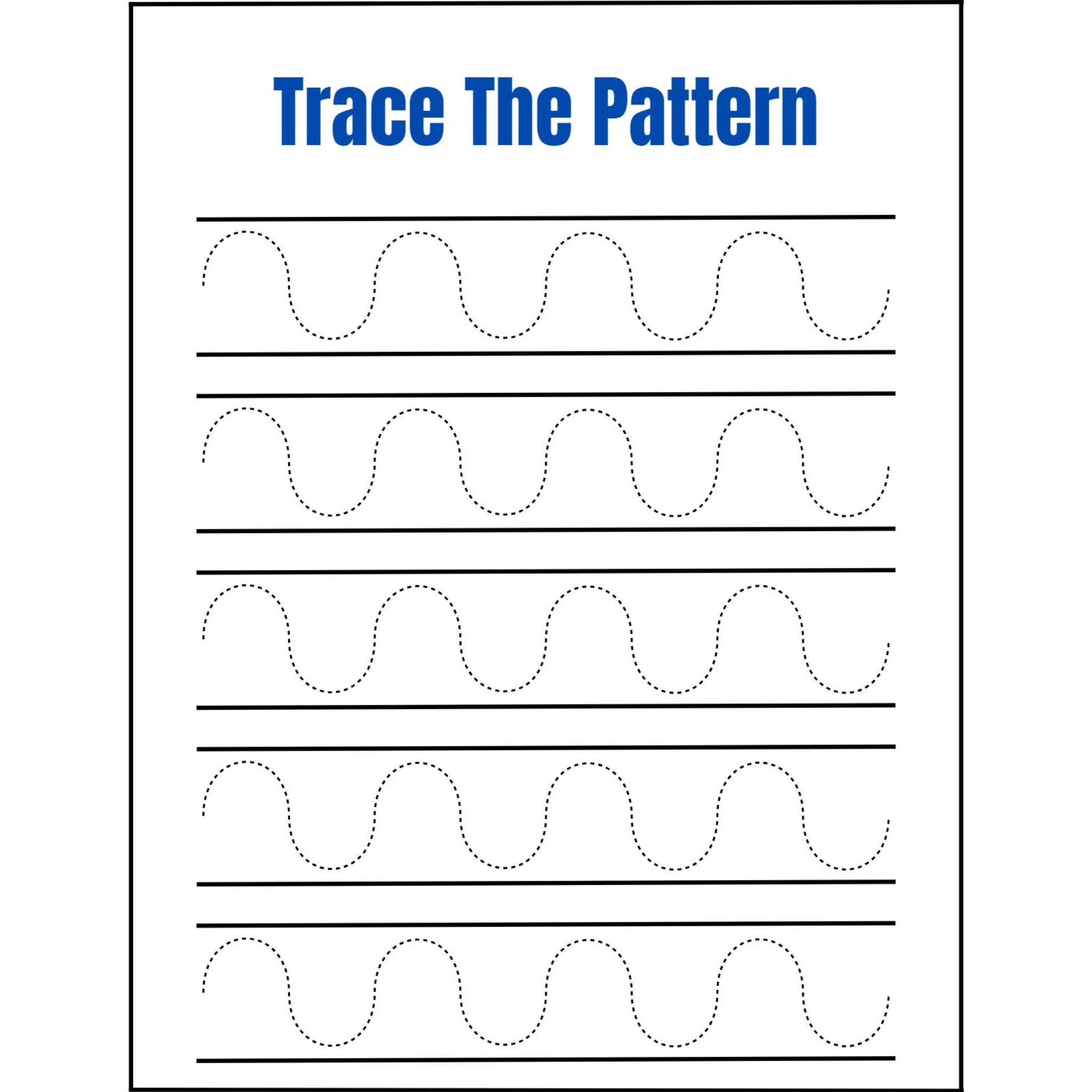 Trace the Pattern Prewriting Workbook