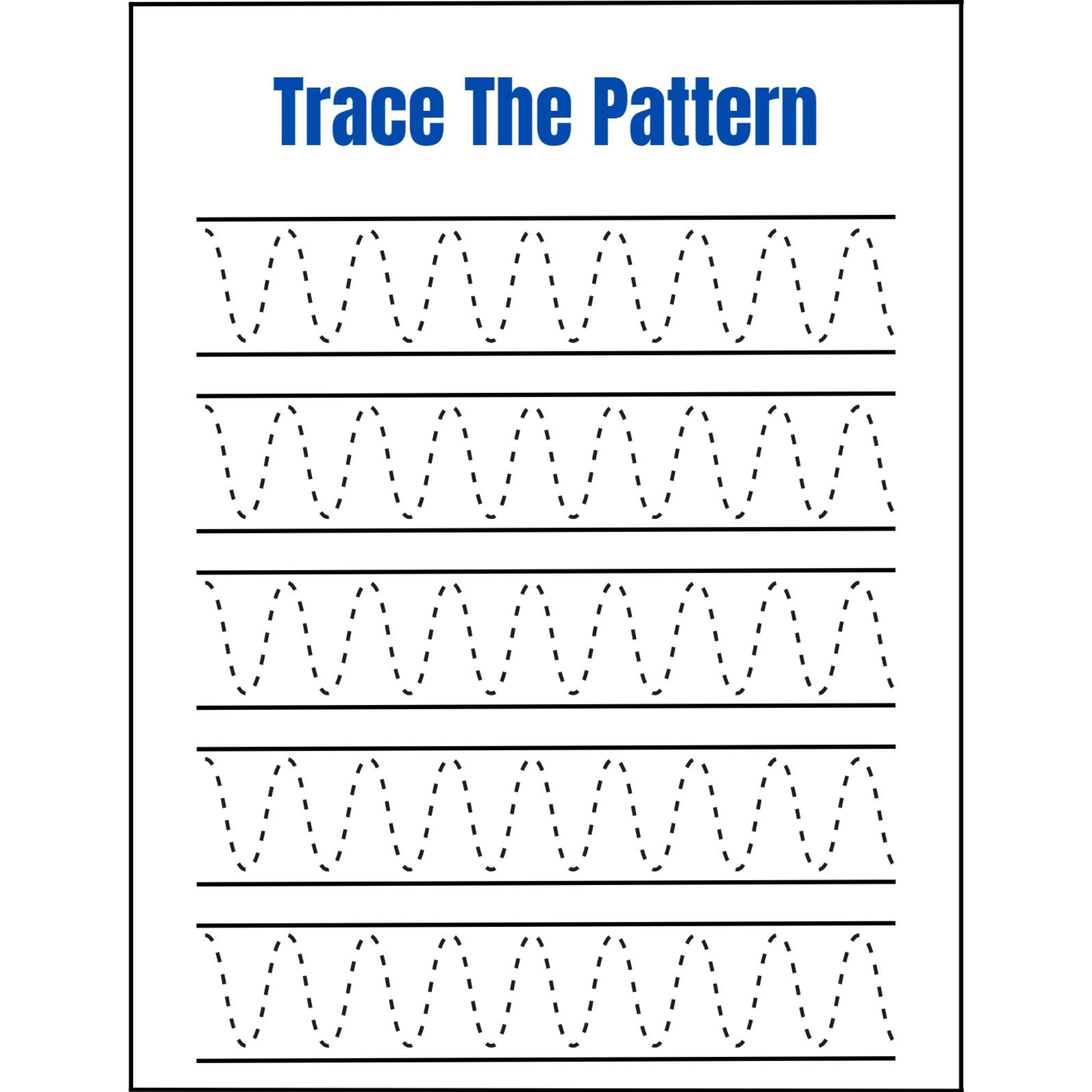 Trace the Pattern Prewriting Workbook