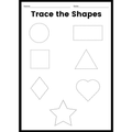 Trace the Shapes Worksheets