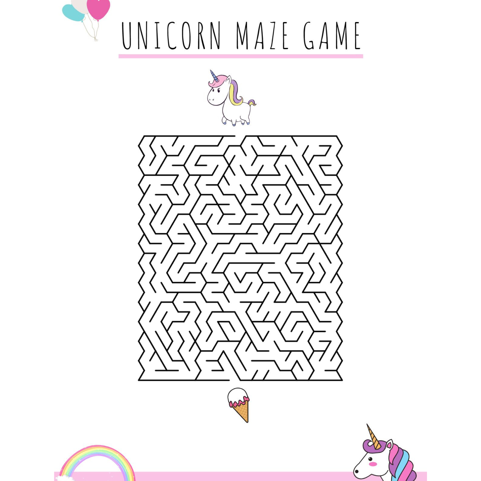 Unicorn Games Activity Pack