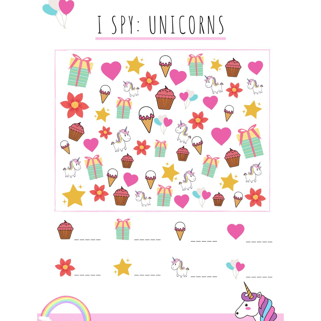 Unicorn Games Activity Pack