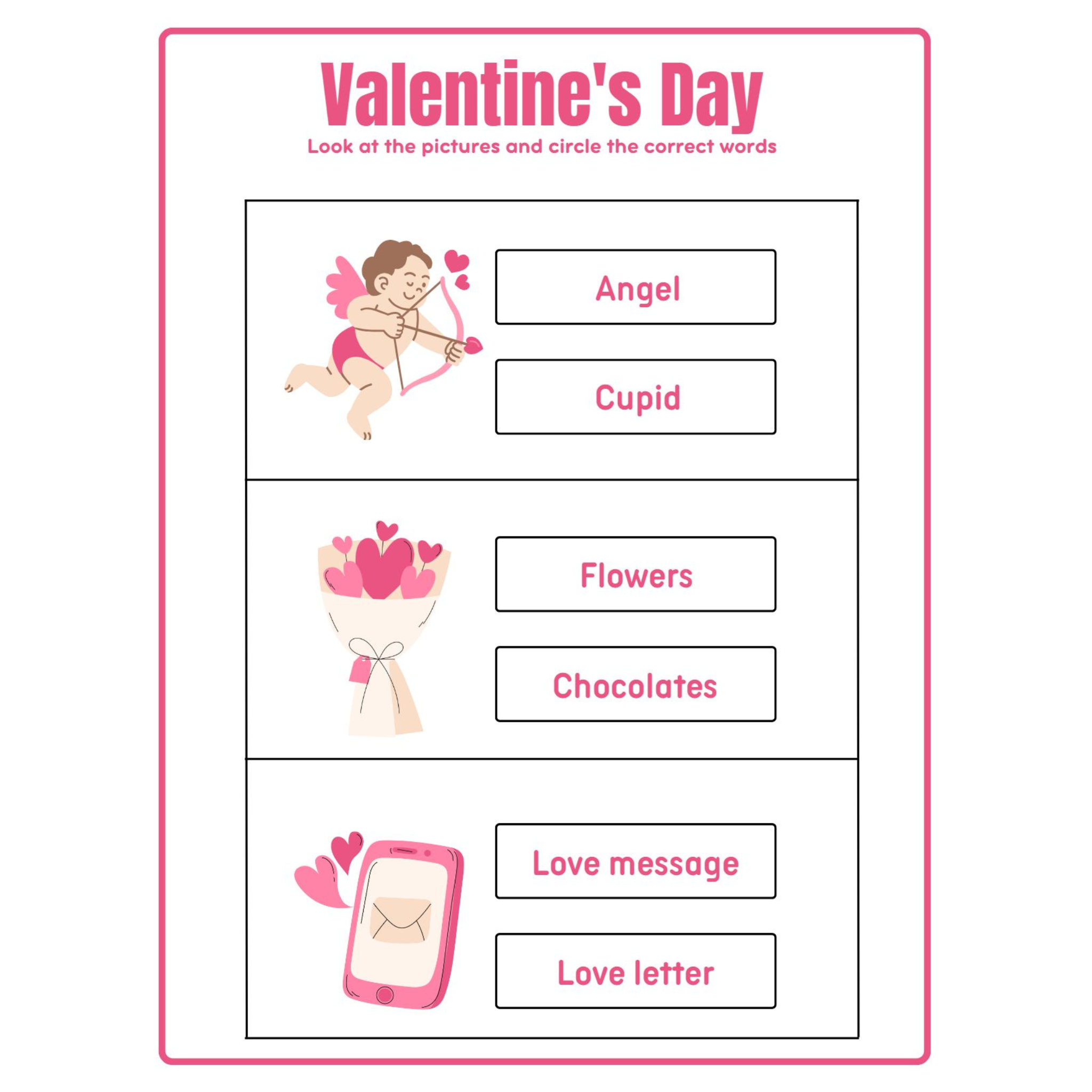 Valentine's Day Activity Book for Kids