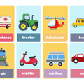 Vehicles Flashcards for Kids