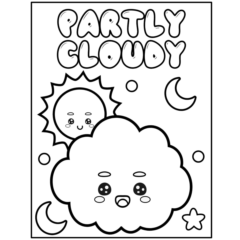 Weather Coloring Pages for Kids