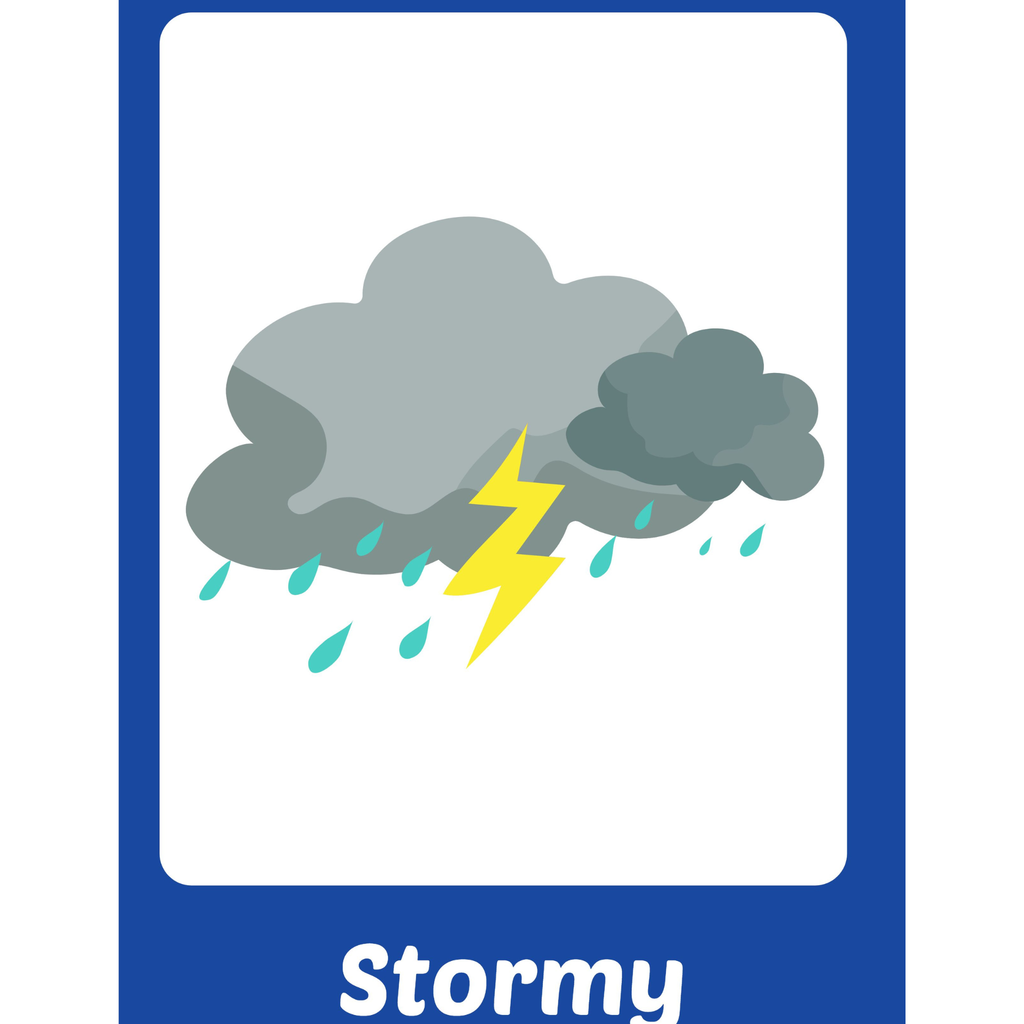 Weather Flashcards for Kids