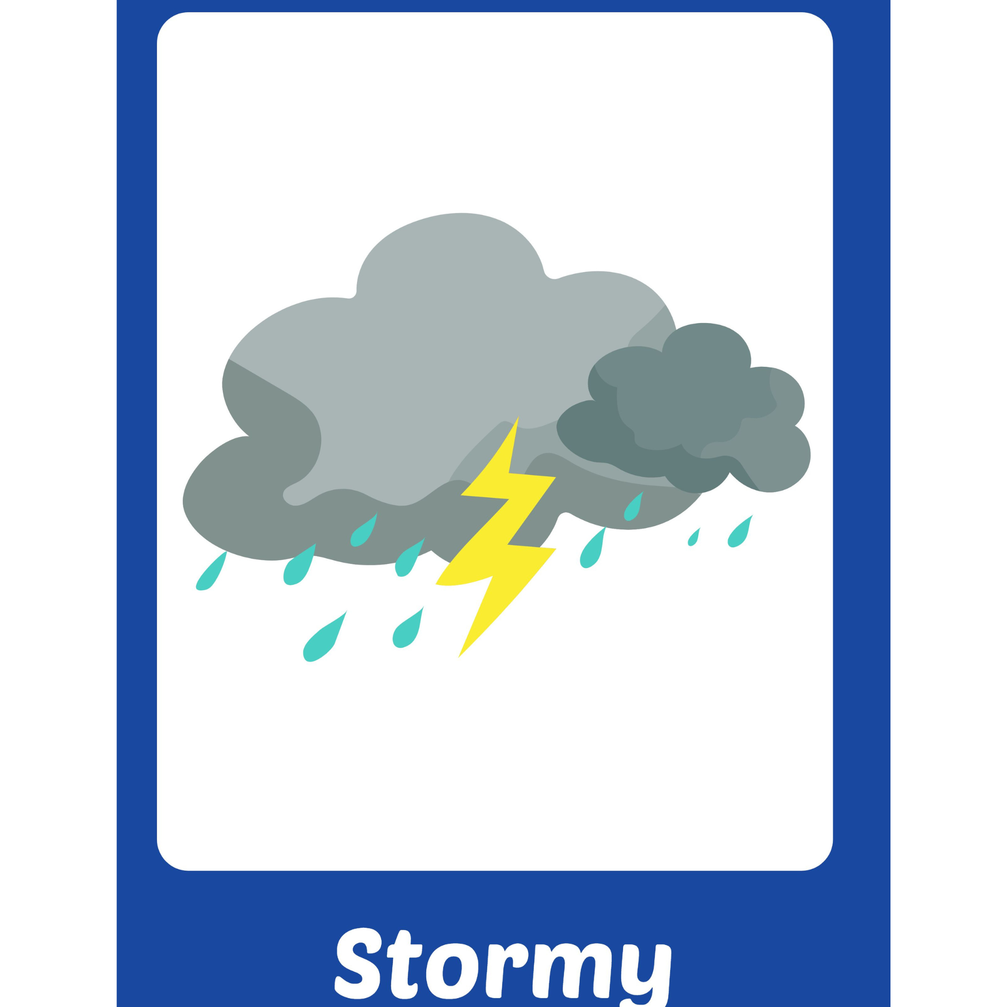 Weather Flashcards for Kids